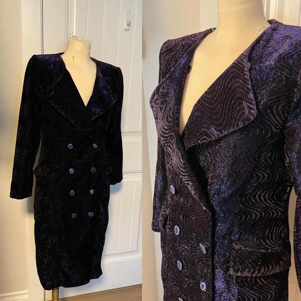 Vintage Lerner Shops glitter coat